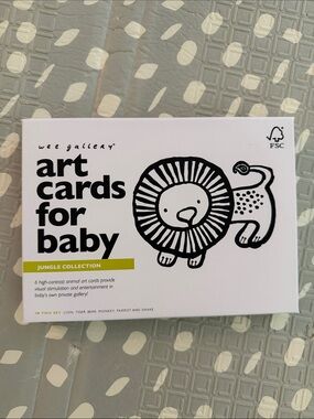 Wee Galley Hugh Contrast Art cards for baby- jungle
